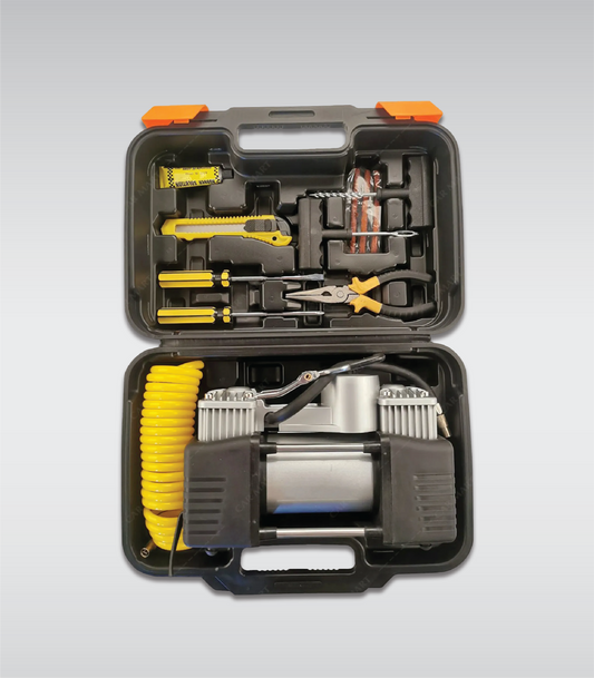Air Compressor with Tyre repair Kit